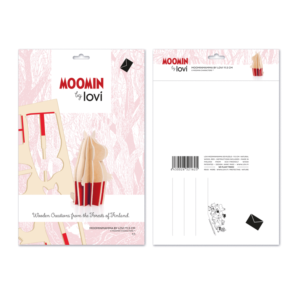 Moomin Mamma Troll 3D - Wooden construction Kit - Image 2