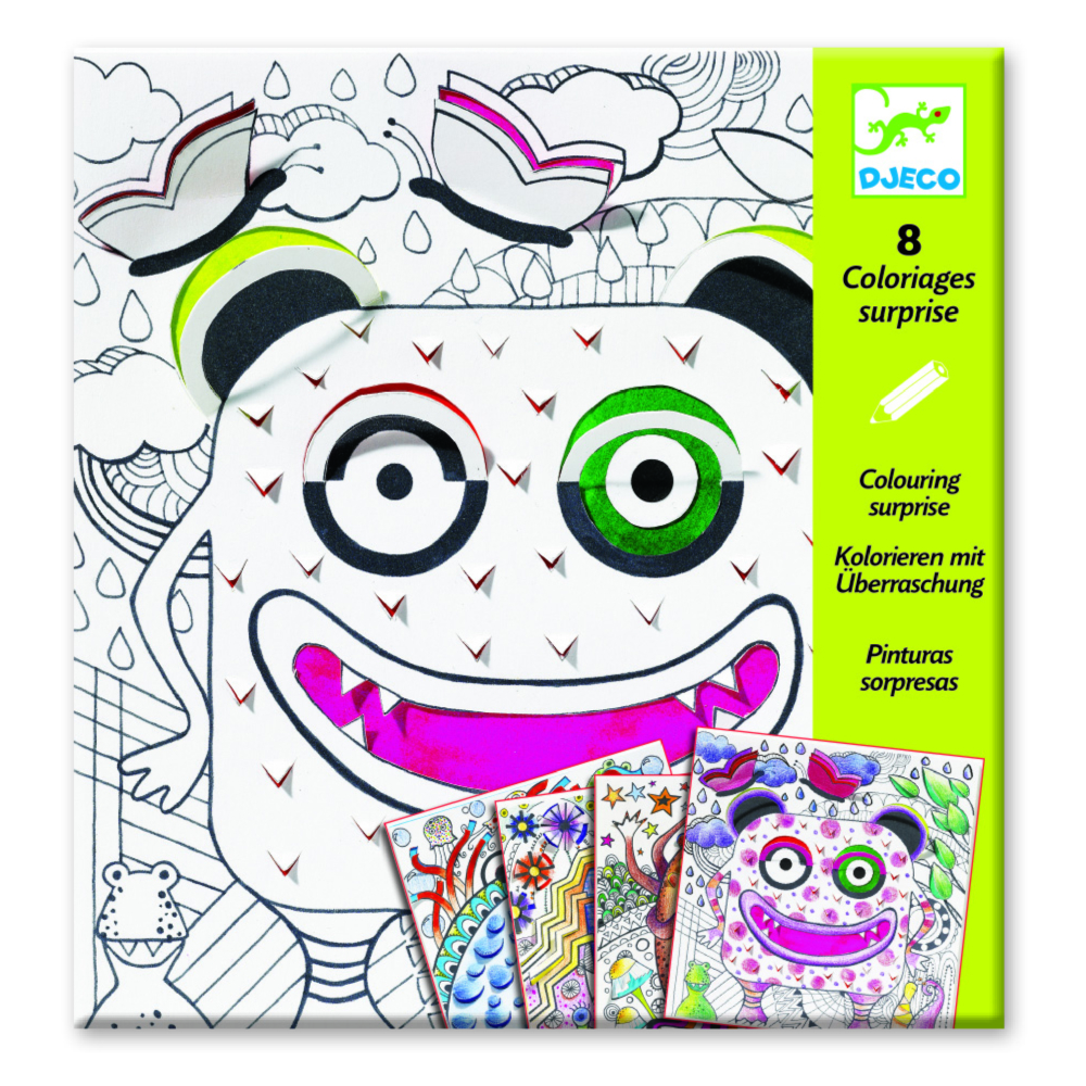 djeco colouring surprises monsters dj09632