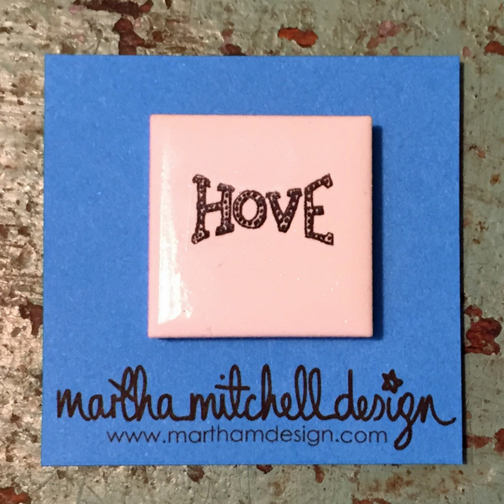 Hove tile magnet by Martha Mitchell