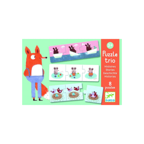 Puzzle Trio stories by Djeco