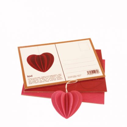 red heart cut-outs by Lovi
