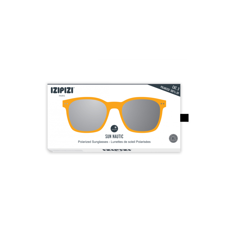 Sun nautic polarized sunglasses yellow box frame #E by Izipizi