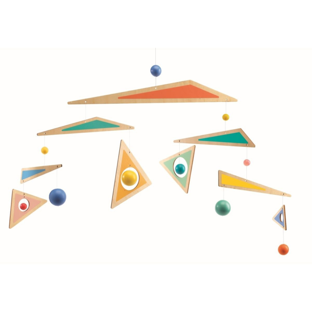 wooden mobile boomerang by Djeco