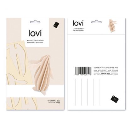 Lovi medium rabbit natural new packaging by Lovi