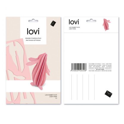 medium rabbit pink new packaging by Lovi