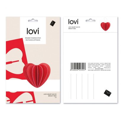 small heart bright red by Lovi