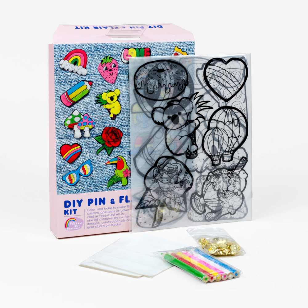 diy pin and flair kit by yellow owl workshop