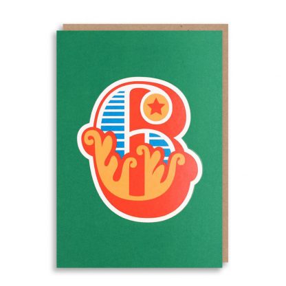 big top number card 6 by 1973