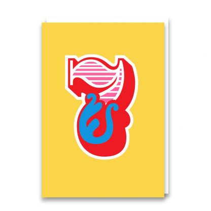 big top number card 7 by 1973