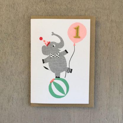 riso pets age kids card elephant 1 by Petra Boase