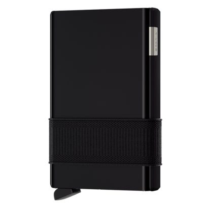 Secrid card slide black with black money band