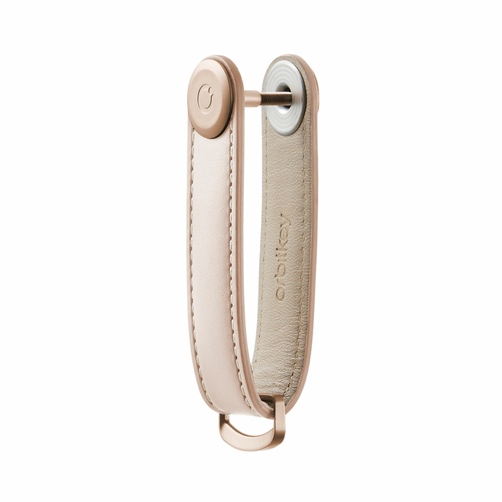leather key organiser blush with blush stitching by orbitkey