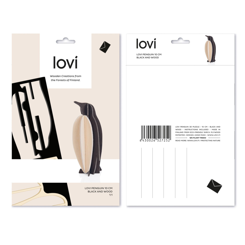 lovi penguin black package
