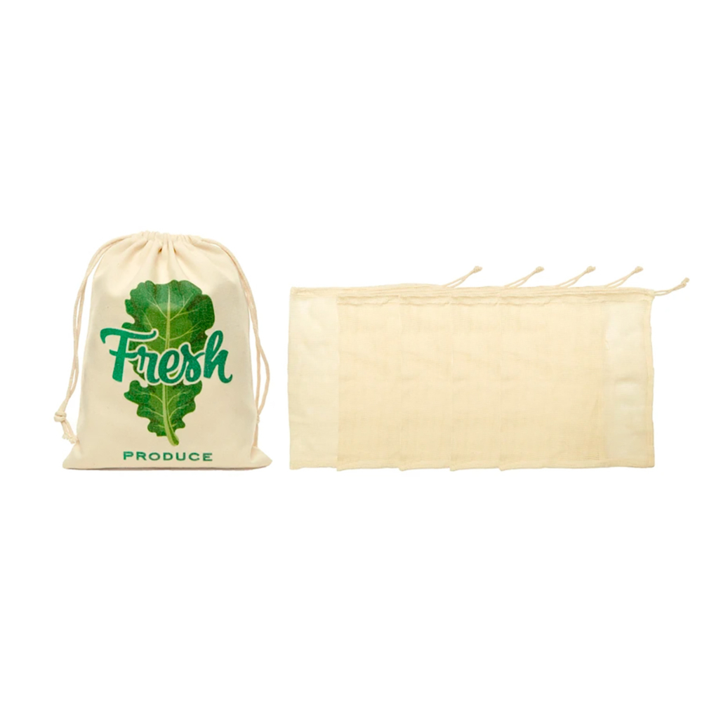 cotton mesh produce bags by kikkerland