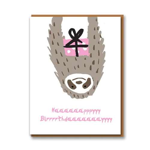 sloth birthday card by 1973