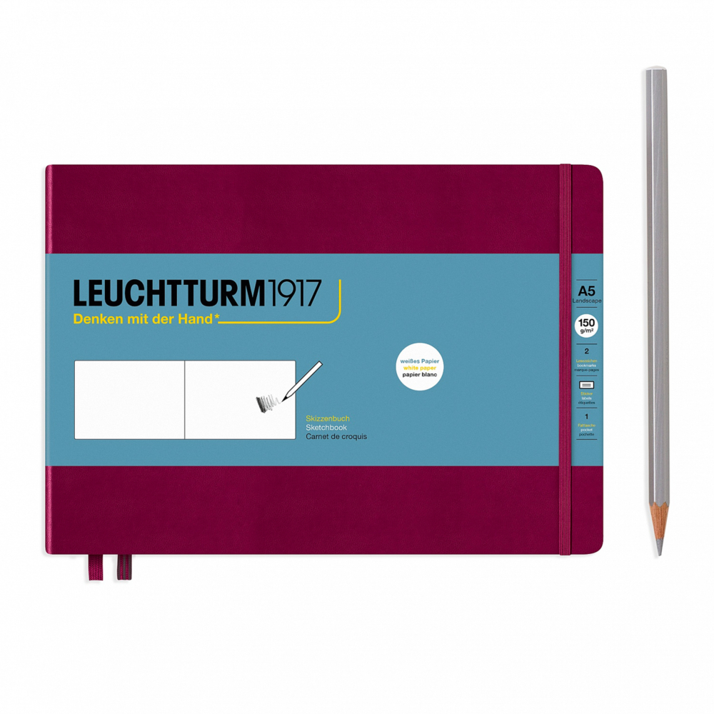 landscape port red sketchbook A5 by Leuchtturm1917