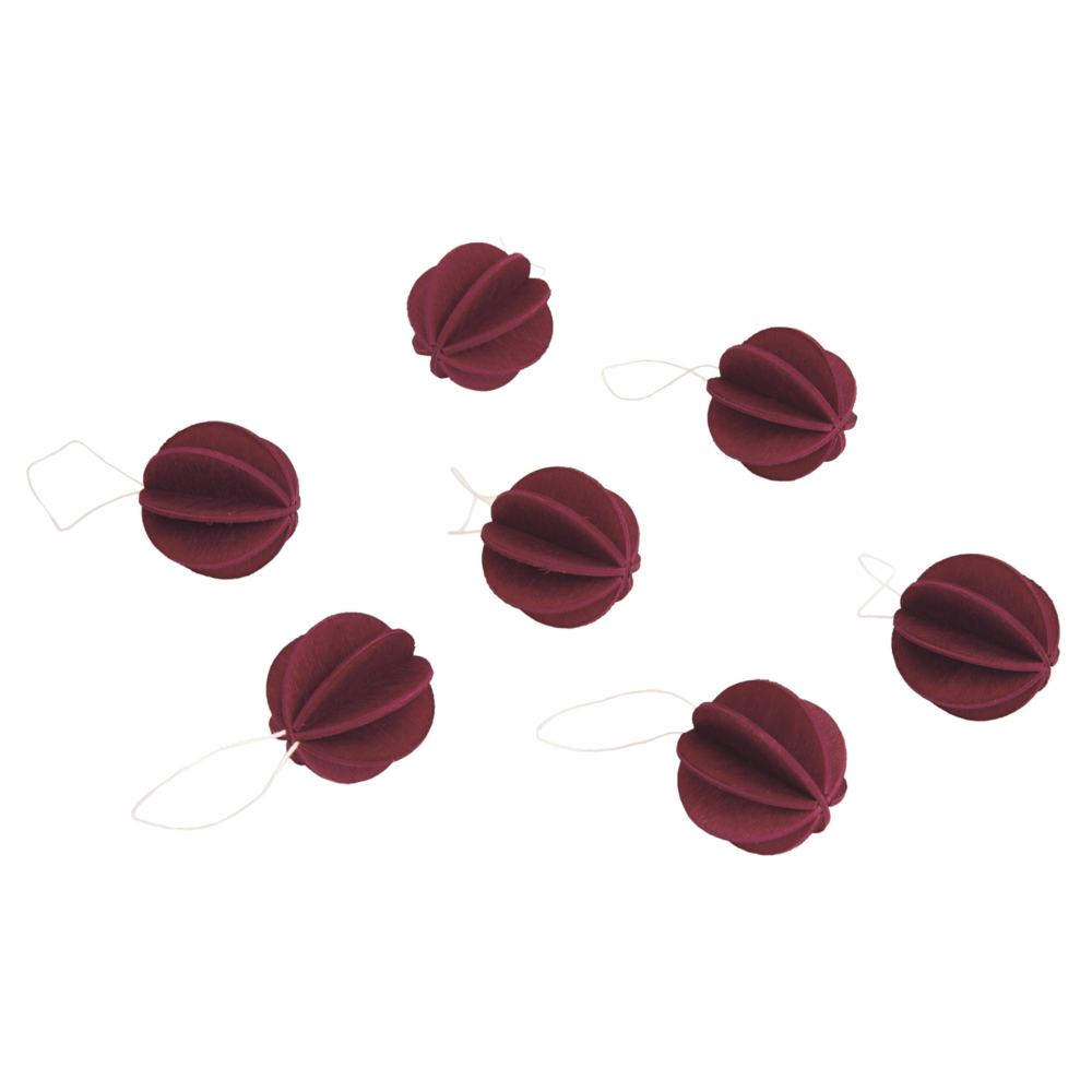 Lovi Baubles 3.5 cm dark red