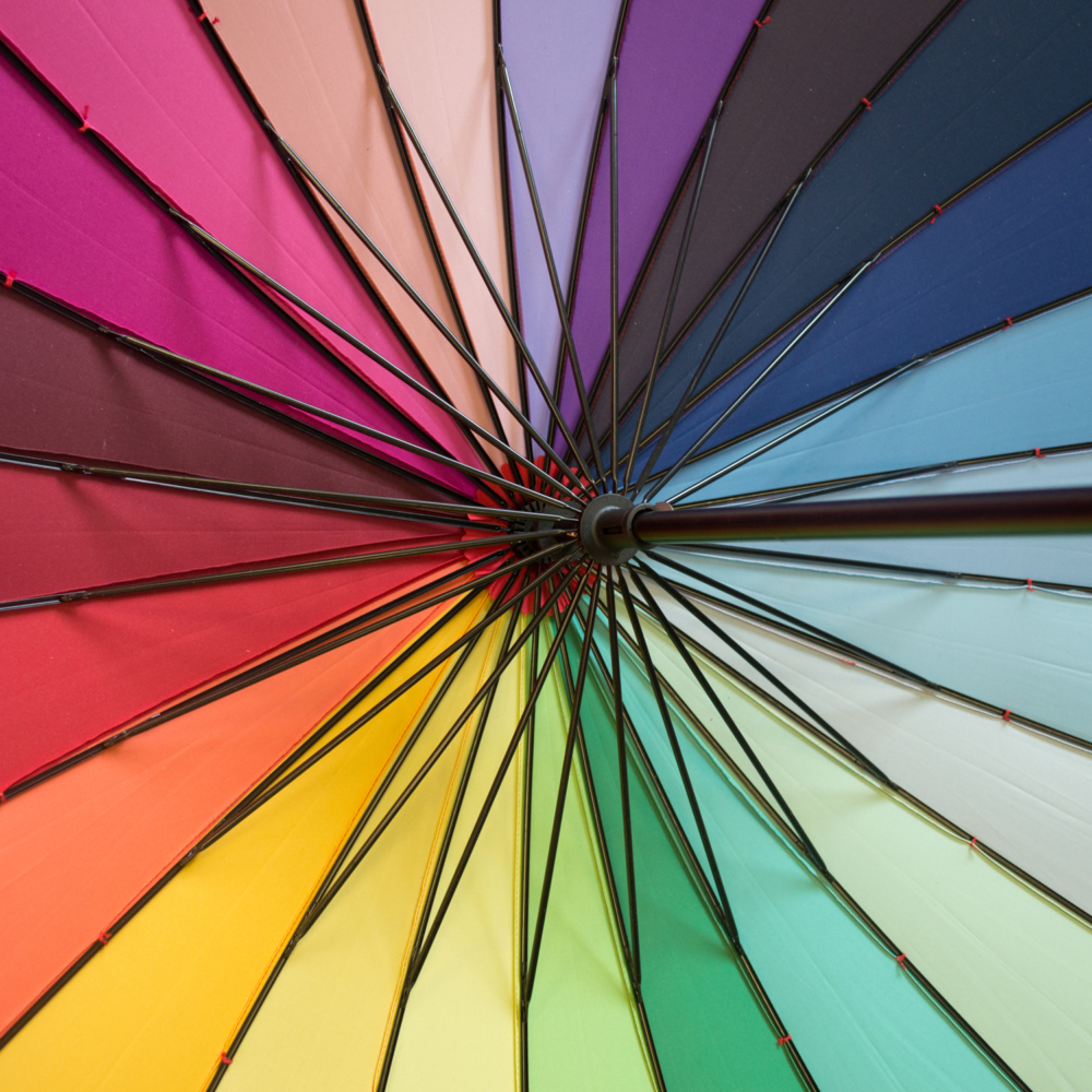 everyday rainbow umbrella by Soake