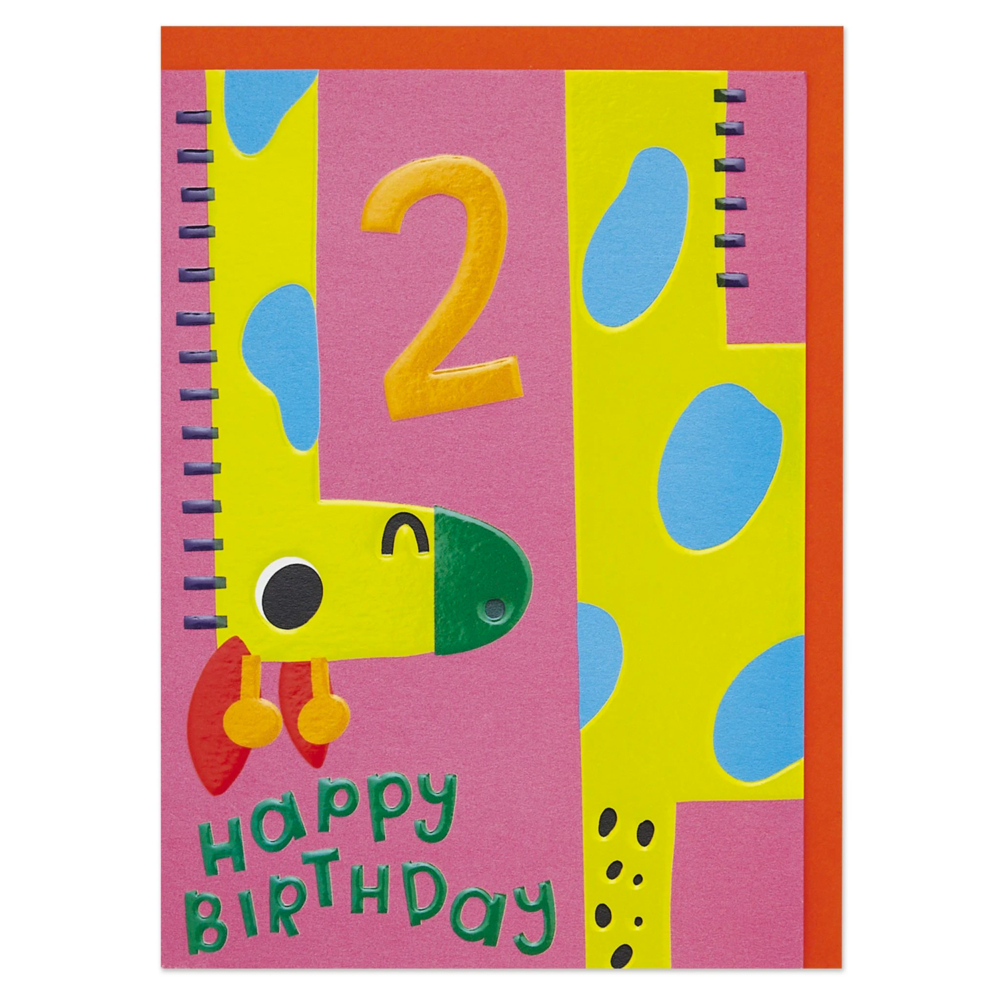 giraffe 2 card by raspberry blossom