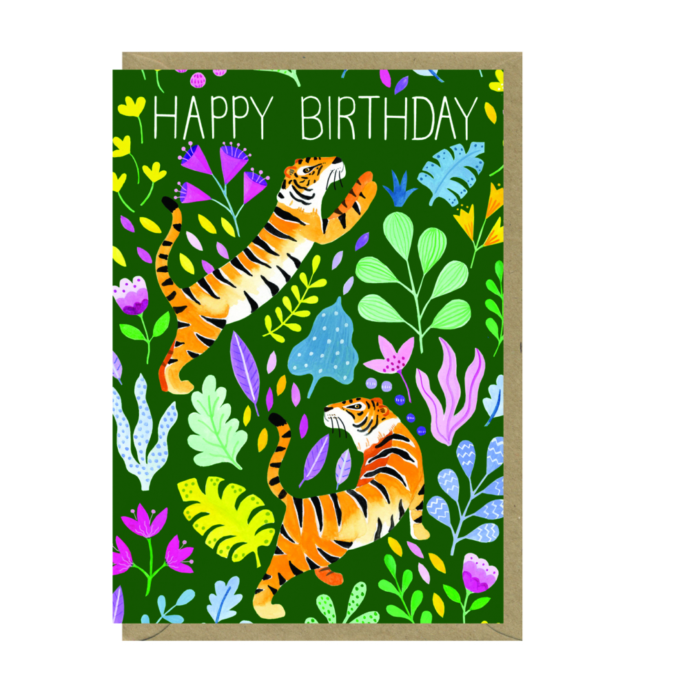 Tigers card by Bex Parkin