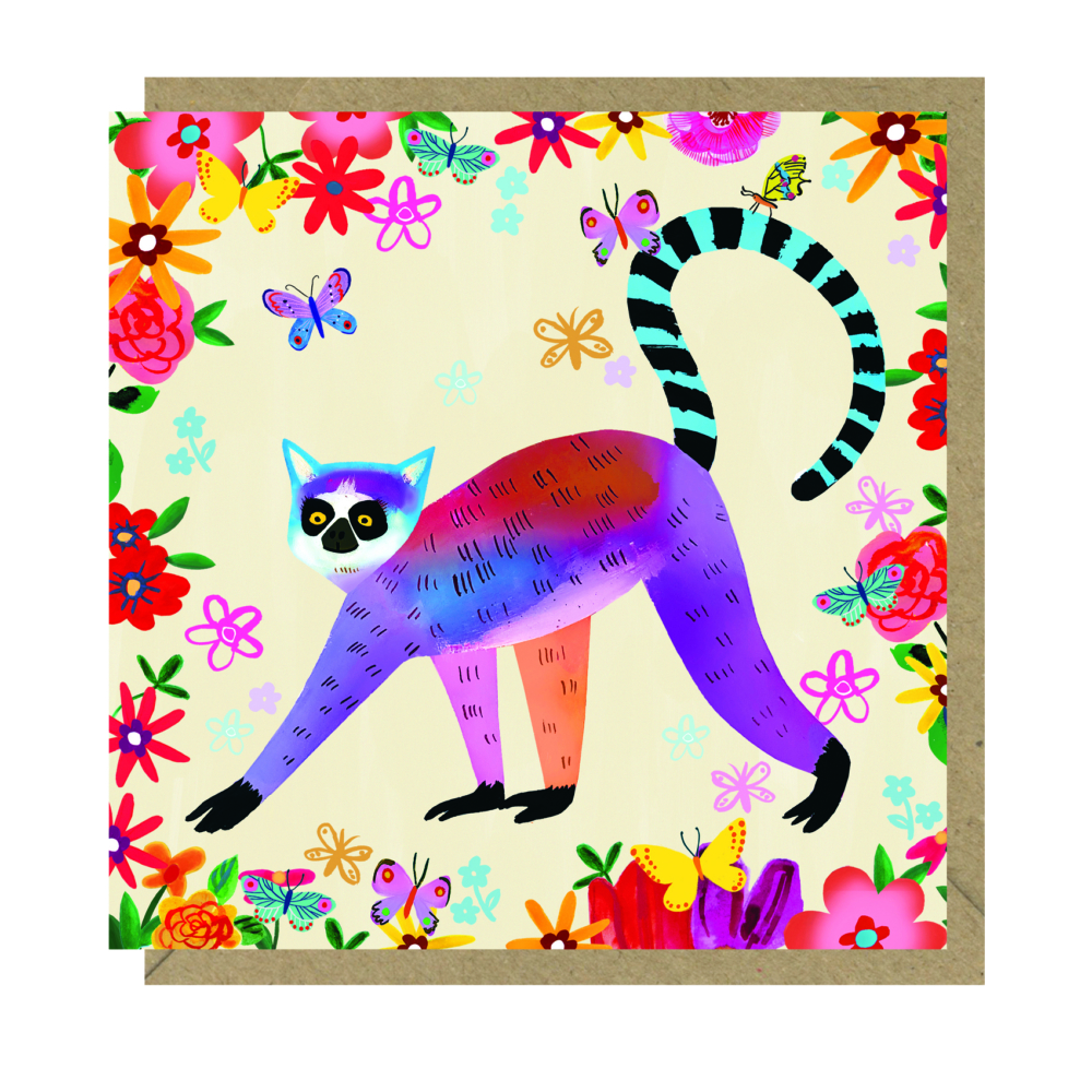 Lemur card by buddy & Betty