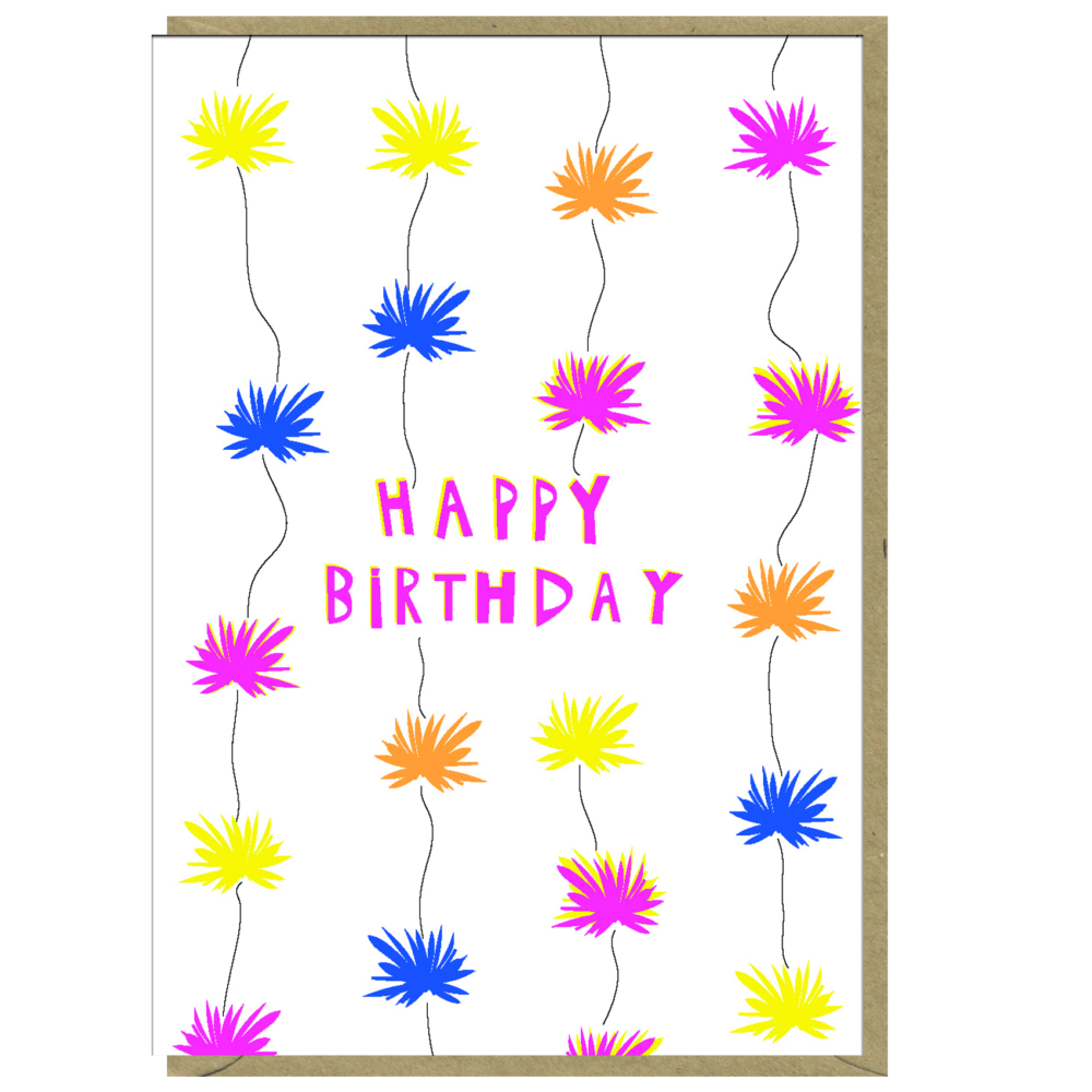 pom poms card by ink sandwich