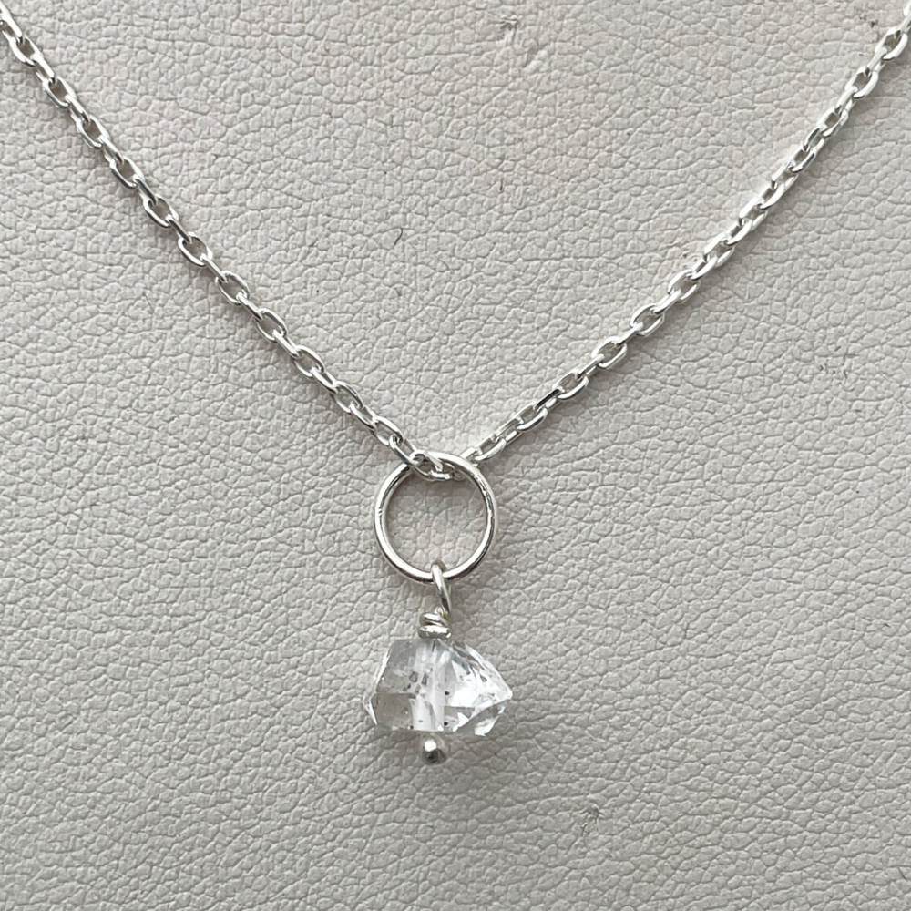 MSJ71 Diamond quartz necklace by MAdeleine Spencer Jewellery