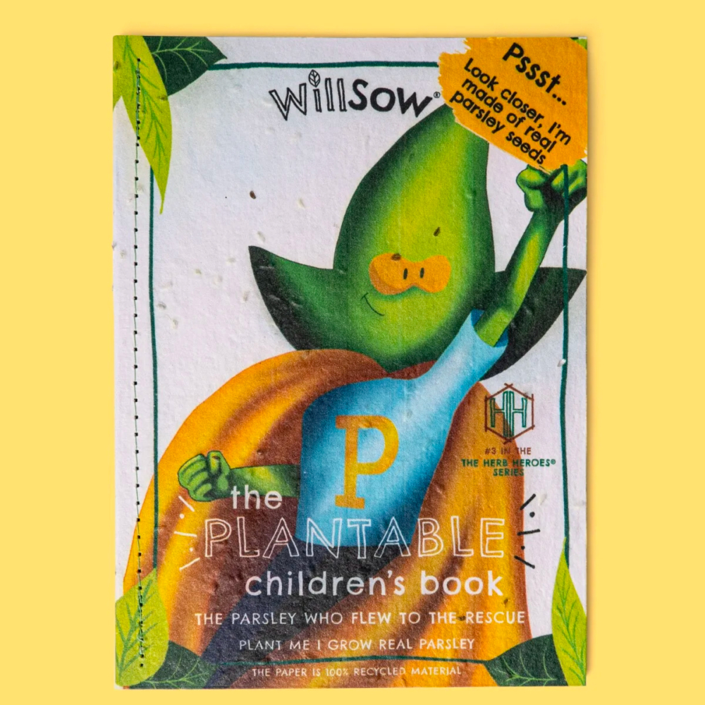 plantable children book parsley by willsow