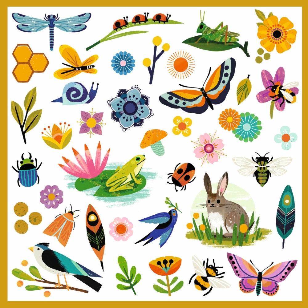 paper stickers garden by Djeco