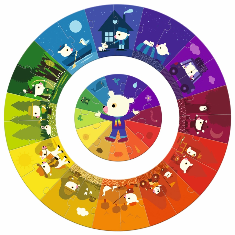 giant puzzle colours by Djeco