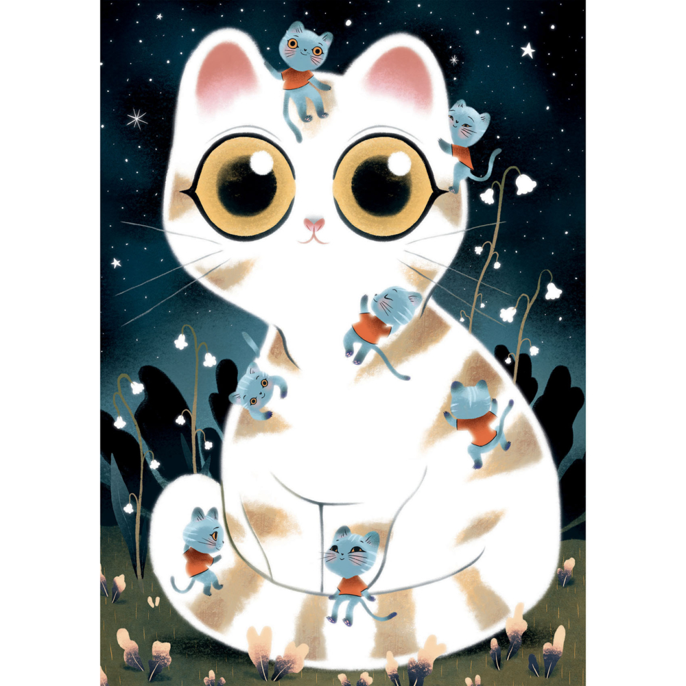 Wizzy puzzle cuddly cats 50 pieces by Djeco
