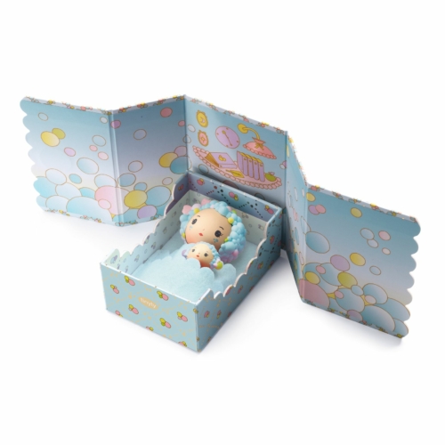 Blue Tinyroom tinyly figurine by Djeco
