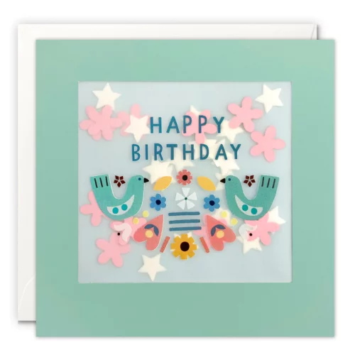 shakies birthday bird card by james ellis