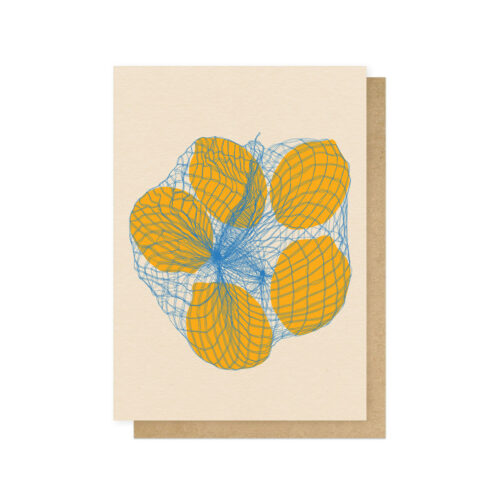 Five lemons in net card by eep