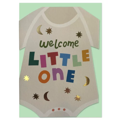welcome little one card by raspberry blossom
