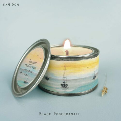 seascape candle black pomegranate by east of india