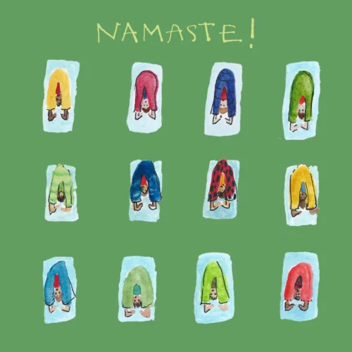 namaste card by poet and painter